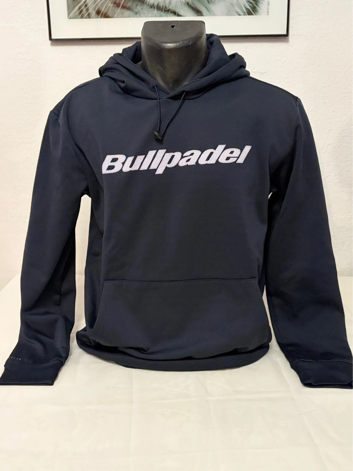 Sudadera con capucha Bullpadel para deporte y pádel - Talla S - Azul marino - Logotipo en el pecho – photo 2